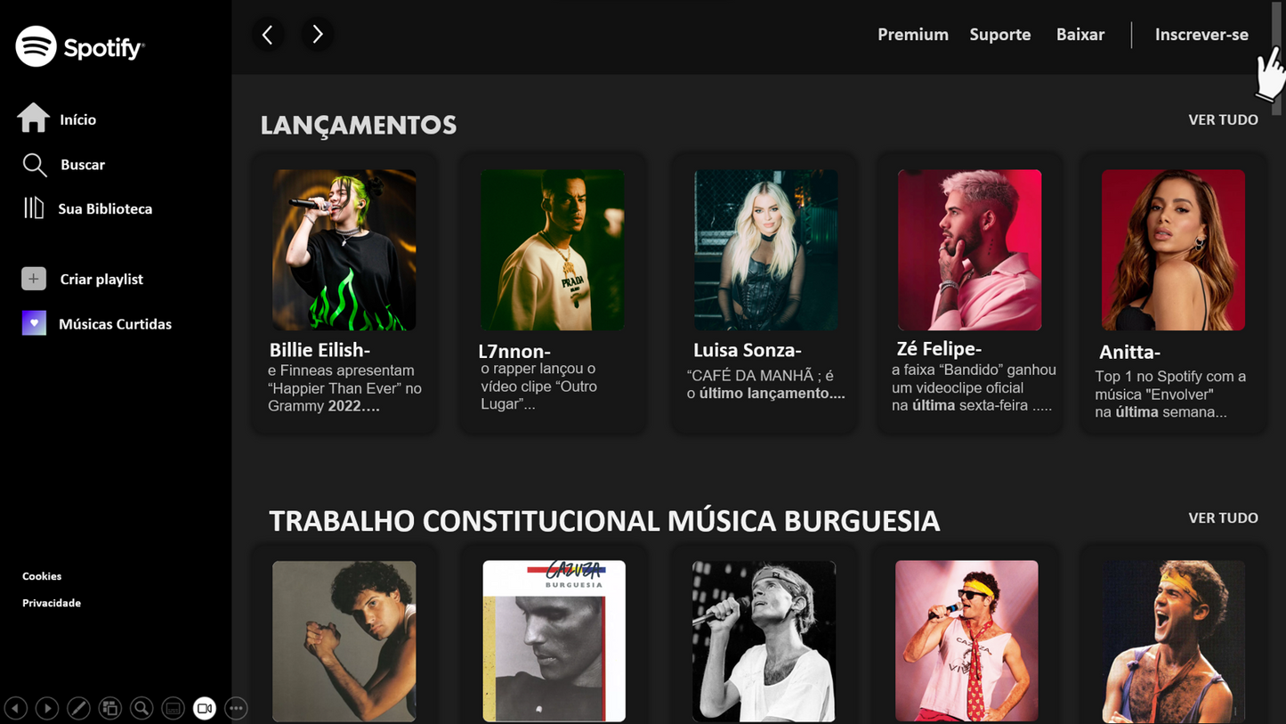 SLIDE DO SPOTIFY