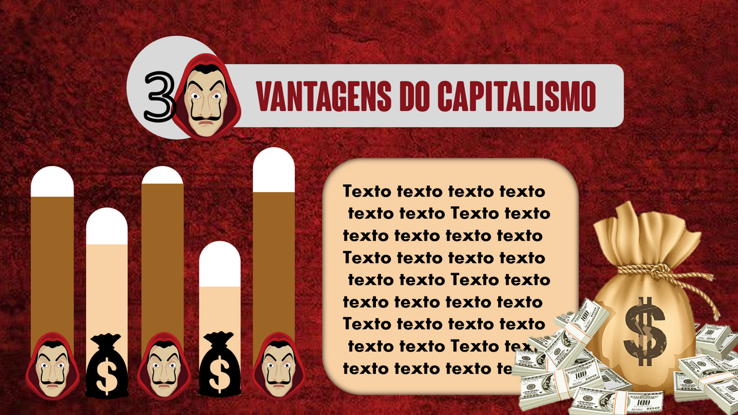 SLIDE DA SERIE LA CASA DE PAPEL