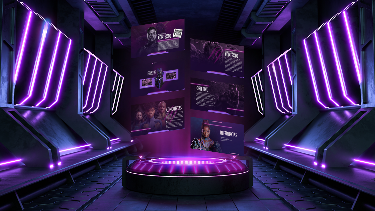 SLIDE DO PANTERA NEGRA (tema: Movimento negro, racismo )