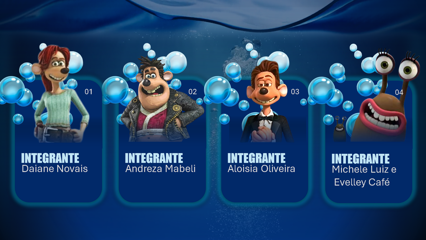 SLIDE DO FILME POR ÁGUA ABAIXO