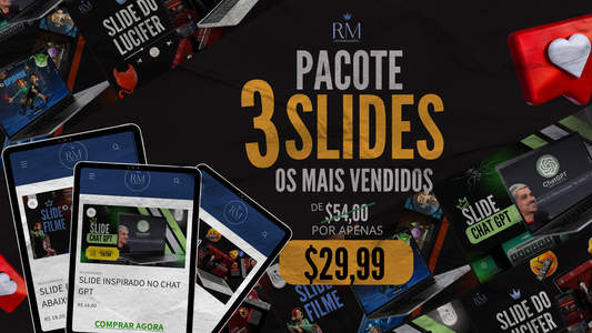 PACOTE 3 SLIDES- OS MAIS VENDIDOS