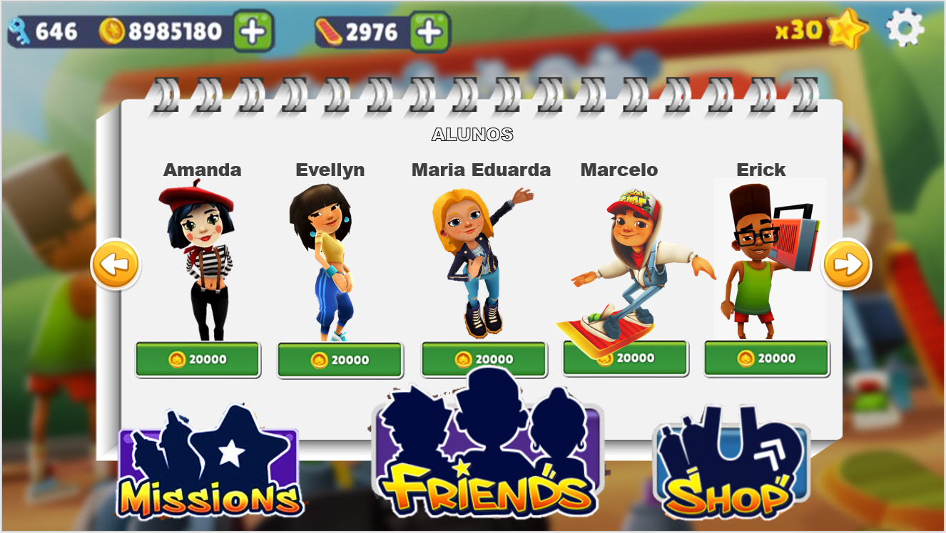 SLIDE DO SUBWAY SURFERS